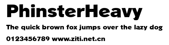 PhinsterHeavy.ttf字體轉換器圖片
