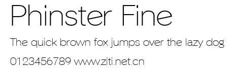 Phinster Fine.ttf字體轉換器圖片