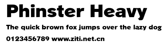 Phinster Heavy.ttf字體轉換器圖片