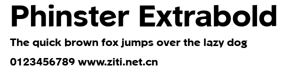 Phinster Extrabold.ttf字體轉換器圖片