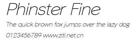 Phinster Fine.ttf字體轉換器圖片