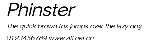 Phinster.ttf字體轉換器圖片