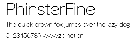 PhinsterFine.ttf字體轉換器圖片