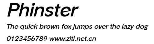 Phinster.ttf字體轉換器圖片