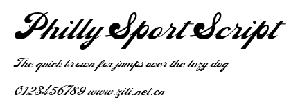 Philly Sport Script.ttf字體轉換器圖片