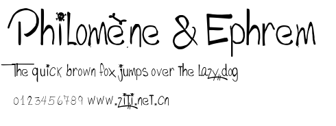 Philomène & Ephrem.ttf字體轉換器圖片