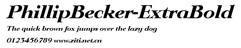 PhillipBecker-ExtraBold.ttf字體轉換器圖片
