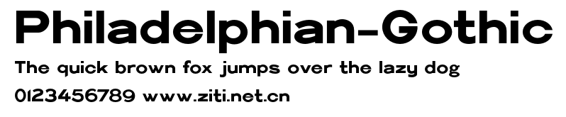 Philadelphian-Gothic.otf字體轉換器圖片