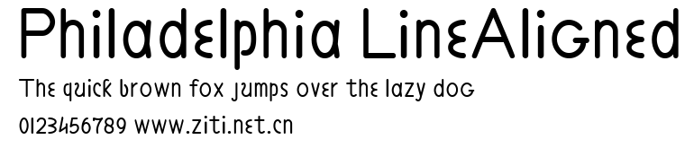 Philadelphia LineAligned.ttf字體轉換器圖片