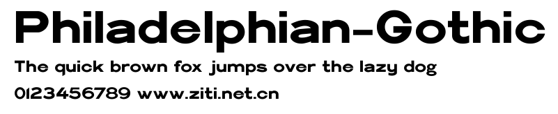 Philadelphian-Gothic.ttf字體轉換器圖片