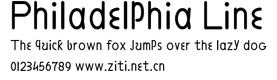 Philadelphia Line.ttf字體轉換器圖片