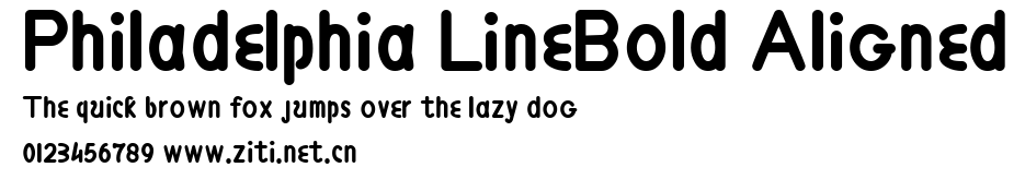 Philadelphia LineBold Aligned.ttf字體轉換器圖片
