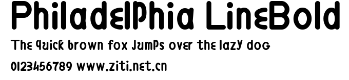 Philadelphia LineBold.ttf字體轉換器圖片