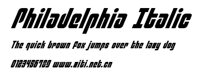 Philadelphia Italic.ttf字體轉換器圖片