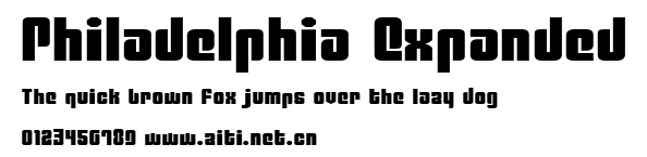 Philadelphia Expanded.ttf字體轉換器圖片