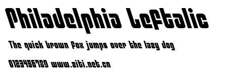 Philadelphia Leftalic.ttf字體轉換器圖片