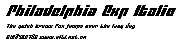 Philadelphia Exp Italic.ttf字體轉換器圖片