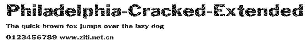 Philadelphia-Cracked-Extended.ttf字體轉換器圖片