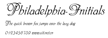 Philadelphia-Initials.ttf字體轉換器圖片