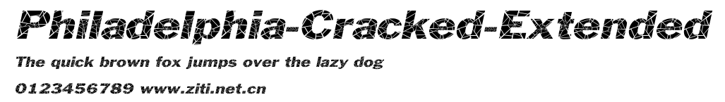 Philadelphia-Cracked-Extended.ttf字體轉換器圖片