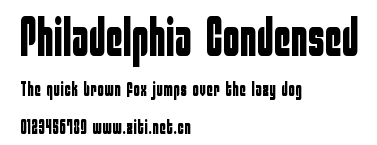 Philadelphia Condensed.ttf字體轉換器圖片