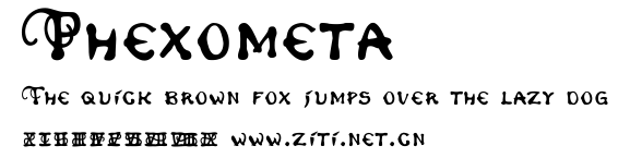 Phexometa.ttf字體轉換器圖片