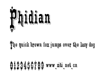 Phidian.ttf字體轉換器圖片