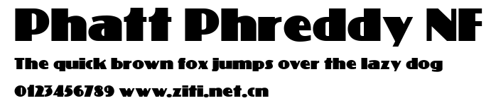 Phatt Phreddy NF.ttf字體轉換器圖片