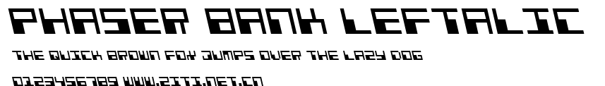 Phaser Bank Leftalic.ttf字體轉換器圖片