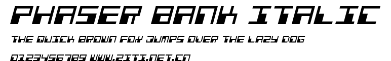 Phaser Bank Italic.ttf字體轉換器圖片