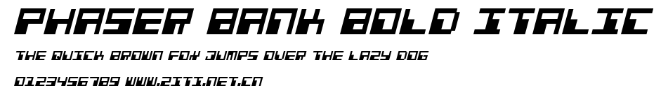 Phaser Bank Bold Italic.ttf字體轉換器圖片