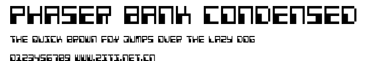 Phaser Bank Condensed.ttf字體轉換器圖片