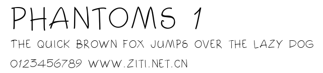 Phantoms 1.ttf字體轉換器圖片