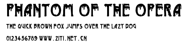 Phantom of the Opera.ttf字體轉換器圖片