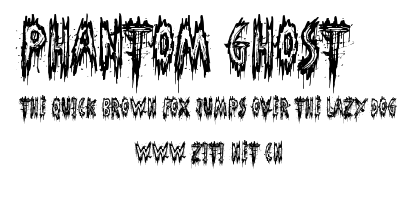 Phantom Ghost.ttf字體轉換器圖片
