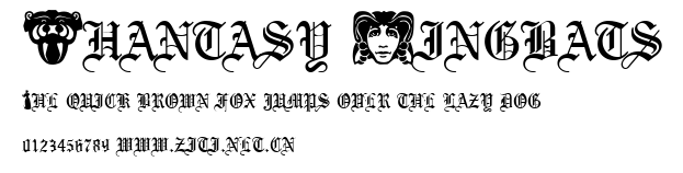 Phantasy Dingbats.ttf字體轉換器圖片