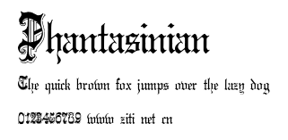 Phantasinian.ttf字體轉換器圖片