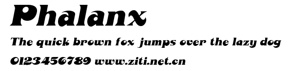 Phalanx.ttf字體轉換器圖片