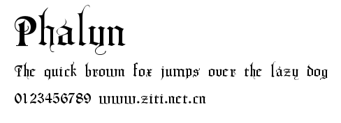 Phalyn.ttf字體轉換器圖片