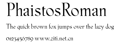 PhaistosRoman.ttf字體轉換器圖片
