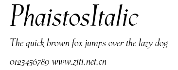 PhaistosItalic.ttf字體轉換器圖片