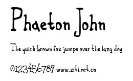 Phaeton John.ttf字體轉換器圖片