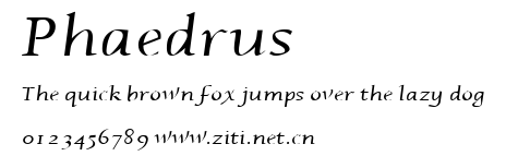Phaedrus.ttf字體轉換器圖片