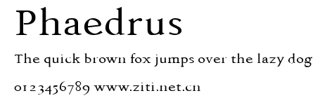 Phaedrus.ttf字體轉換器圖片