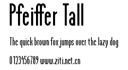 Pfeiffer Tall.ttf字體轉換器圖片