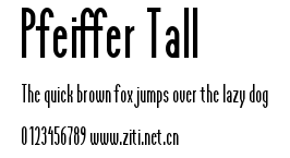 Pfeiffer Tall.ttf字體轉換器圖片