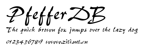 PfefferDB.ttf字體轉換器圖片