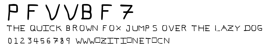 Pfvvbf7.ttf字體轉換器圖片
