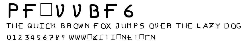 Pf_vvbf6.ttf字體轉換器圖片
