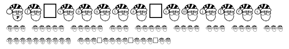 Pf_santa_smiles.ttf字體轉換器圖片
